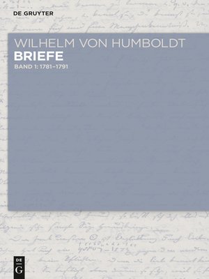 cover image of Briefe 1781 bis Juni 1791